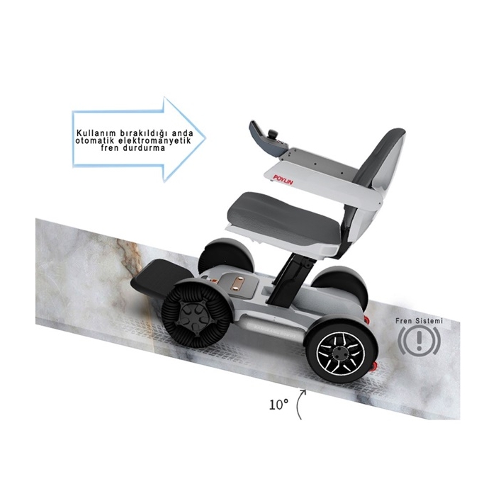 POYLIN P210 Robotics Ultra Hafif Akülü Sandalye