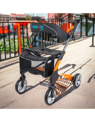 Comfort Plus DY049147L Turuncu Karbon Rolatör