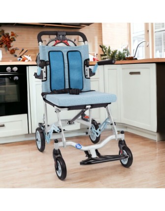 Comfort Plus DY01409LJ Refakatçi Tekerlekli Sandalye Mavi