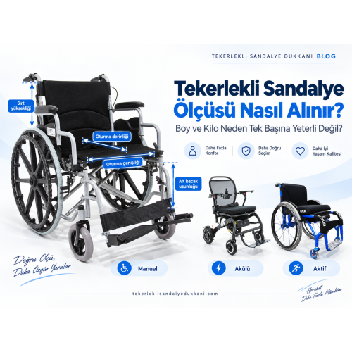 Tekerlekli Sandalye Ölçüsü Nasıl Alınır? Boy ve Kilo Neden Tek Başına Yeterli Değil?