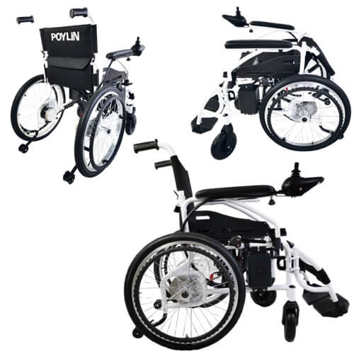 Katlanan akülü tekerlekli sandalye poylin p200e